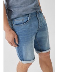 blaue Jeansshorts mit Destroyed-Effekten von Q/S designed by