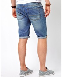 blaue Jeansshorts von Asos