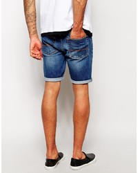 blaue Jeansshorts von Asos