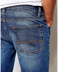 blaue Jeansshorts von Asos