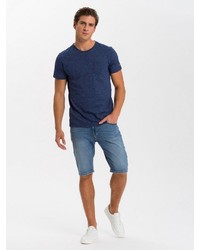 blaue Jeansshorts von Cross Jeans