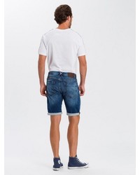 blaue Jeansshorts von Cross Jeans