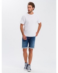 blaue Jeansshorts von Cross Jeans