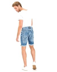 blaue Jeansshorts von Cross Jeans