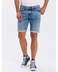 blaue Jeansshorts von Cross Jeans