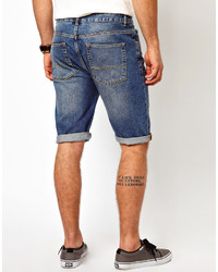 blaue Jeansshorts von Asos