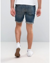 blaue Jeansshorts von Asos