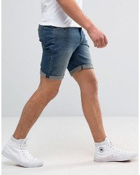 blaue Jeansshorts von Asos