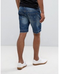 blaue Jeansshorts von Brave Soul