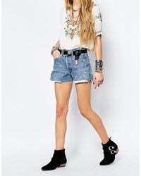 blaue Jeansshorts von Reclaimed Vintage