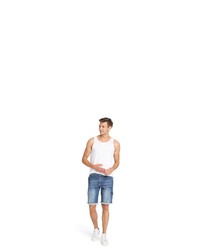 blaue Jeansshorts von H.I.S