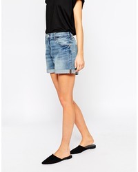 blaue Jeansshorts von Weekday