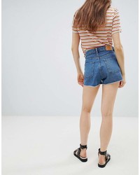 blaue Jeansshorts von Monki