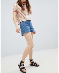 blaue Jeansshorts von Monki