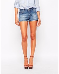 blaue Jeansshorts von Warehouse