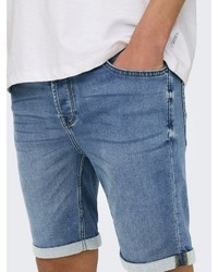 blaue Jeansshorts von ONLY & SONS