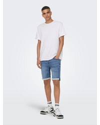 blaue Jeansshorts von ONLY & SONS