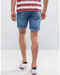 blaue Jeansshorts von Pull&Bear