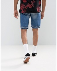 blaue Jeansshorts von Asos