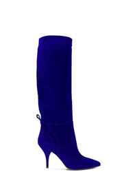 blaue kniehohe Stiefel aus Wildleder von L'Autre Chose