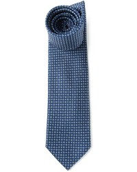 blaue Krawatte mit geometrischem Muster von Brioni