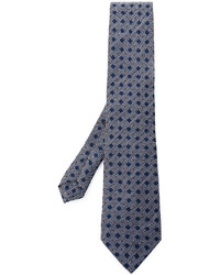 blaue Krawatte mit geometrischem Muster von Etro