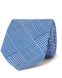 blaue Krawatte mit Hahnentritt-Muster von Emma Willis