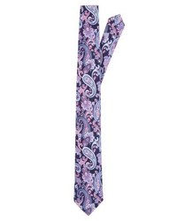 blaue Krawatte mit Paisley-Muster von Eton