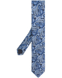 blaue Krawatte mit Paisley-Muster von Hugo Boss