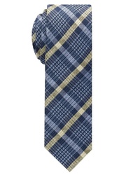 blaue Krawatte mit Schottenmuster von Eterna