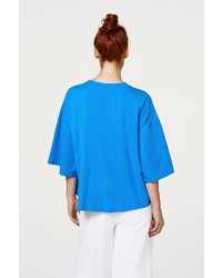 blaue Kurzarmbluse von edc by Esprit