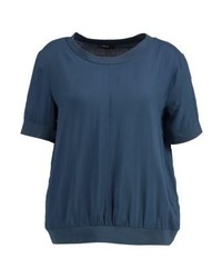 blaue Kurzarmbluse von Opus