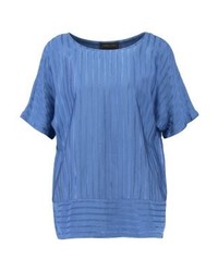 blaue Kurzarmbluse von Storm & Marie
