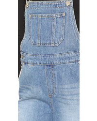 blaue kurze Latzhose aus Jeans von Sjyp