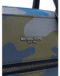 blaue Leder Aktentasche von MICHAEL Michael Kors