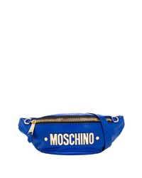 blaue Leder Bauchtasche von Moschino