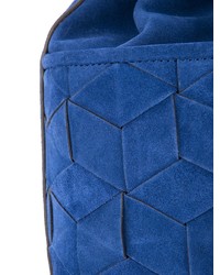 blaue Leder Beuteltasche von Welden