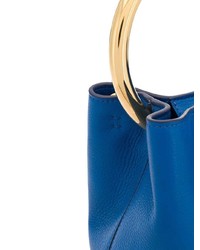 blaue Leder Beuteltasche von Marni