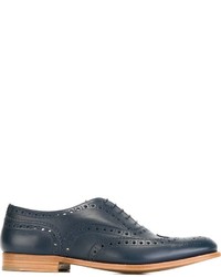 blaue Leder Brogues von Church's