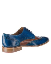 blaue Leder Brogues von Melvin&Hamilton