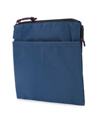 blaue Leder Clutch Handtasche von Neighborhood