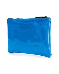 blaue Leder Clutch Handtasche von DSQUARED2