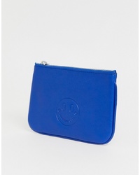 blaue Leder Clutch von Hill & Friends