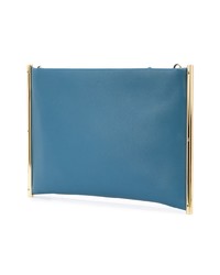 blaue Leder Clutch von Chloé