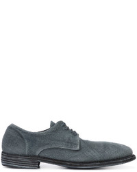 blaue Leder Derby Schuhe von Guidi