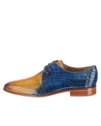 blaue Leder Derby Schuhe von Melvin&Hamilton