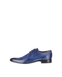 blaue Leder Derby Schuhe von Melvin&Hamilton