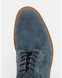 blaue Leder Derby Schuhe von Aldo