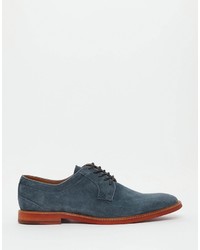 blaue Leder Derby Schuhe von Aldo