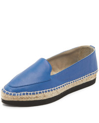 blaue Leder Espadrilles von Paloma Barceló